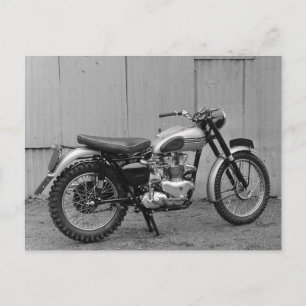 Cartão Postal Foto da colheita da motocicleta Triumph MC