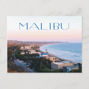 Cartão Postal foto da costa de Malibu Califórnia