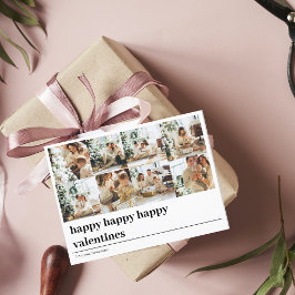 Cartão Postal Foto da família Collage | Dias de os namorados fel