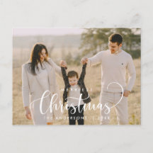 Foto da família de Natal mais feliz e minimalista 
