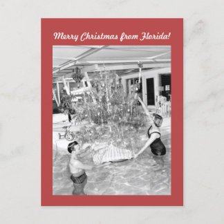 Cartão Postal Foto da Funny Vintage no Natal da Flórida