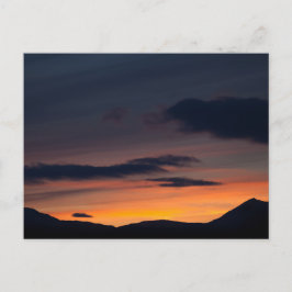 Cartão Postal Foto da Montanha Sunset