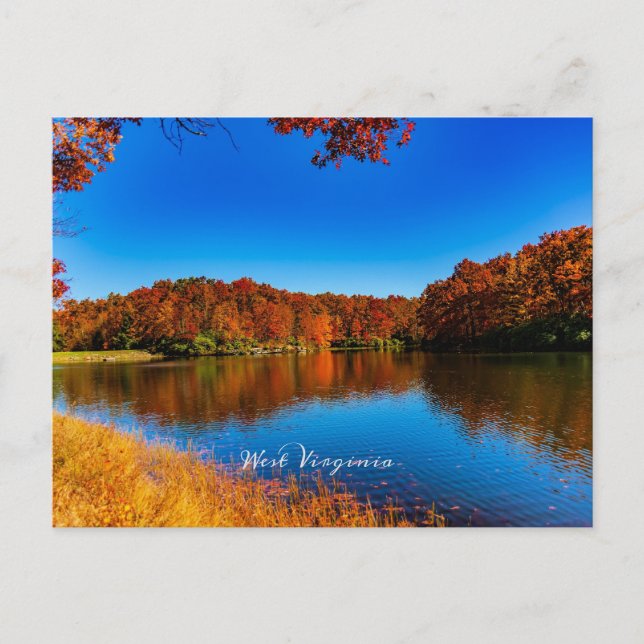Cartão Postal Foto da paisagem da Virgínia Ocidental (Frente)