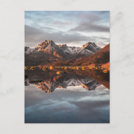 Cartão Postal Foto da paisagem das montanhas da Noruega