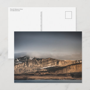Cartão Postal Foto da paisagem de Spitsbergen Svalbard
