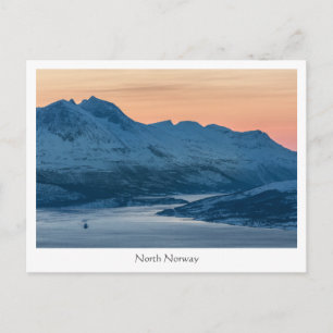Cartão Postal Foto da paisagem do norte da Noruega