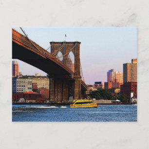Cartão Postal Foto da ponte do Brooklyn em NYC