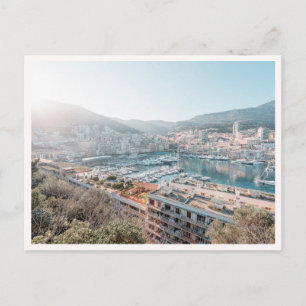 Cartão Postal Foto da Riviera Francesa Mediterrâneo Mônaco