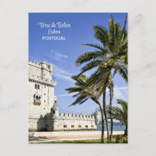 Cartão Postal Foto da Torre Belém, Lisboa, Portugal