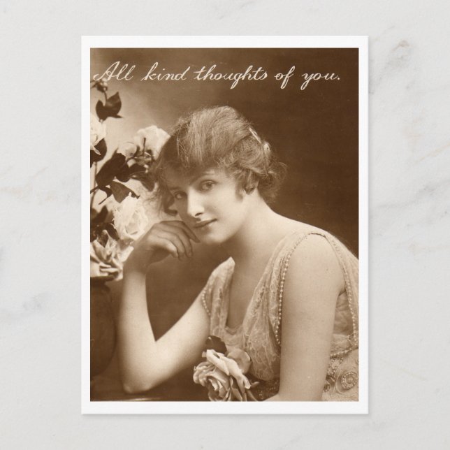 Cartão Postal Foto da Vintage (Frente)