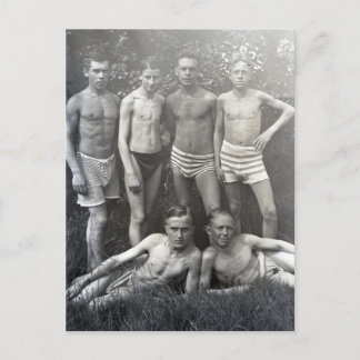 Cartão Postal Foto da vintagem de Swimwear