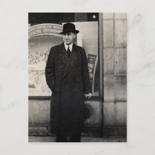 Cartão Postal foto dapper do homem dos anos 30