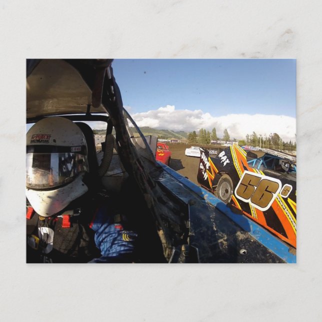 Cartão Postal Foto de ação Gregg Racing (Frente)