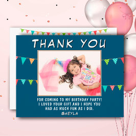 Cartão Postal Foto de Aniversário da Bandeja de Bandeira Bonita 