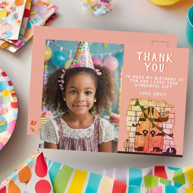 Cartão Postal Foto de Aniversário da Porta de Leite Obrigado (Criador carregado)