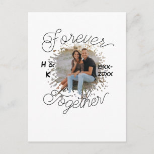 CARTÃO POSTAL FOTO DE ANIVERSÁRIO DE CASAL PARA SEMPRE JUNTOS AN