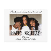 Foto de aniversário personalizada elegante