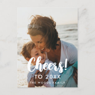 Cartão Postal Foto de Ano Novo do Moderno Alegre a 2025