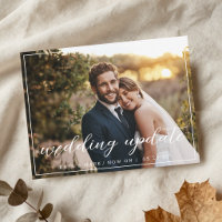 Foto de Anúncio de Atualização de Casamento Elegan