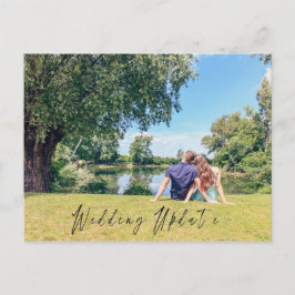 Cartão Postal Foto de Atualização de Casamento Anúncio da Data d