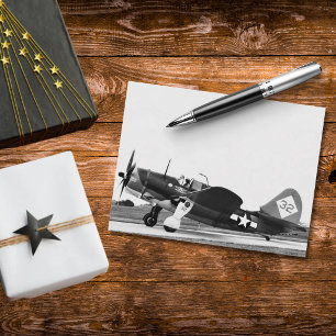 Cartão Postal Foto de Aviação em Preto e Branco de Avião Antigo