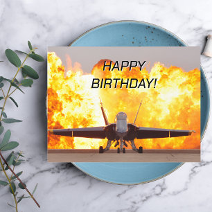 Cartão Postal Foto de avião a jato, Aniversário de Aviação Legal