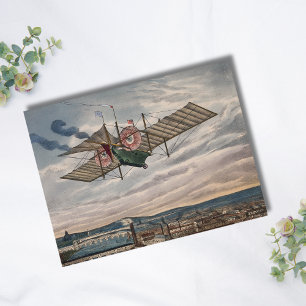 Cartão Postal Foto de avião antigo, Aniversário de Aviação Legal