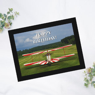 Cartão Postal Foto de avião, Avião Legal Aniversário