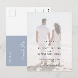Cartão Postal Foto de casamento do orçamento Salvar a Data