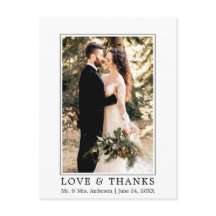 Foto de casamento Obrigado Amor Simples Moderno