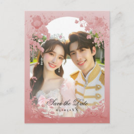 Cartão Postal Foto de conto de fadas salvar a data