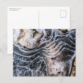 Cartão Postal Foto de cristal de gelo