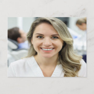 Cartão Postal Foto de Dentista Personalizar Customizar