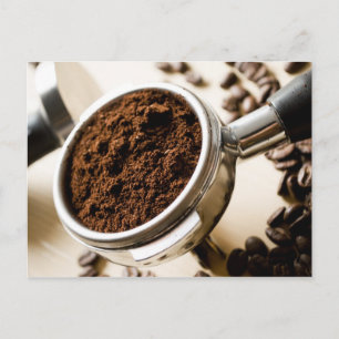 Cartão Postal Foto de Espresso Pronta para Breve para Cappuccino