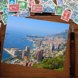 Cartão Postal Foto de excelente de Monte Carlo a distância