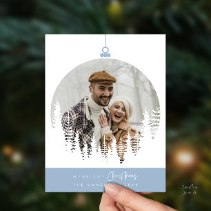 Cartão Postal Foto de Família de Natal Mais Alegre, Sobreposição