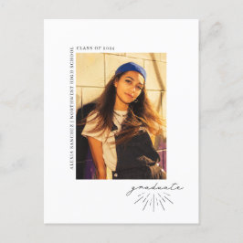 Cartão Postal Foto de Festa de formatura de Script de Arte de Li