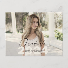 Cartão Postal Foto de Formando simples 2024