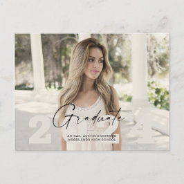 Cartão Postal Foto de Formando simples 2024