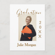 Foto de formatura ano dourado marrom 20XX nomesimp