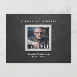 Cartão Postal Foto de Funeral Para Sempre em Nossos Corações Obr