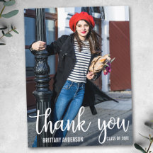 Foto de Graduado Agradecimento de Graduação Modern