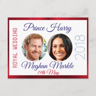 Cartão Postal Foto de Harry e Meghan, souvenir Casamento Real