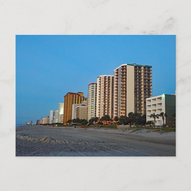 Cartão Postal Foto de Hotéis Beach da Carolina do Sul (Frente)