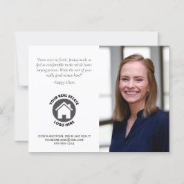 Cartão Postal Foto de Informações de Contato de Revisão do Clien