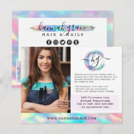 Cartão Postal Foto de Marketing de Negócios de Unhas Coloridas c