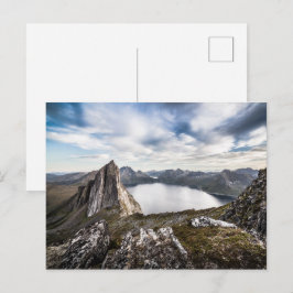Cartão Postal Foto de Montanha Senja Island
