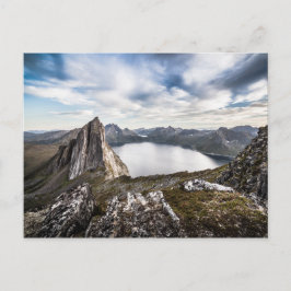 Cartão Postal Foto de Montanha Senja Island