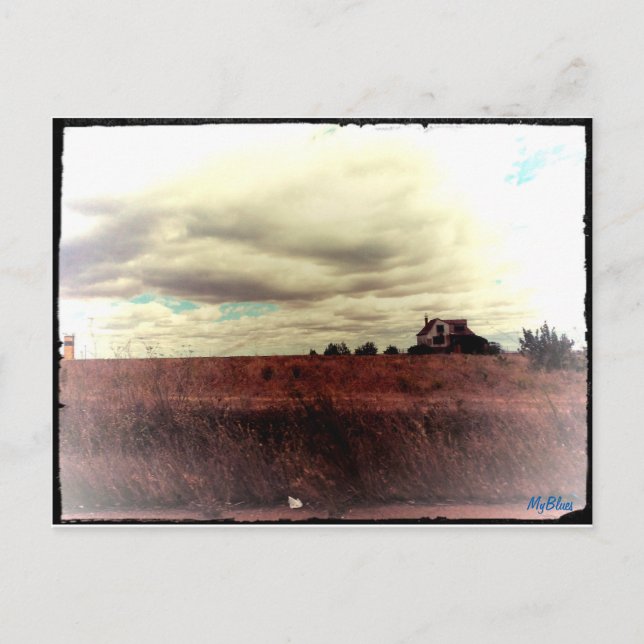 Cartão Postal Foto de mosaico Vintage antiga (Frente)