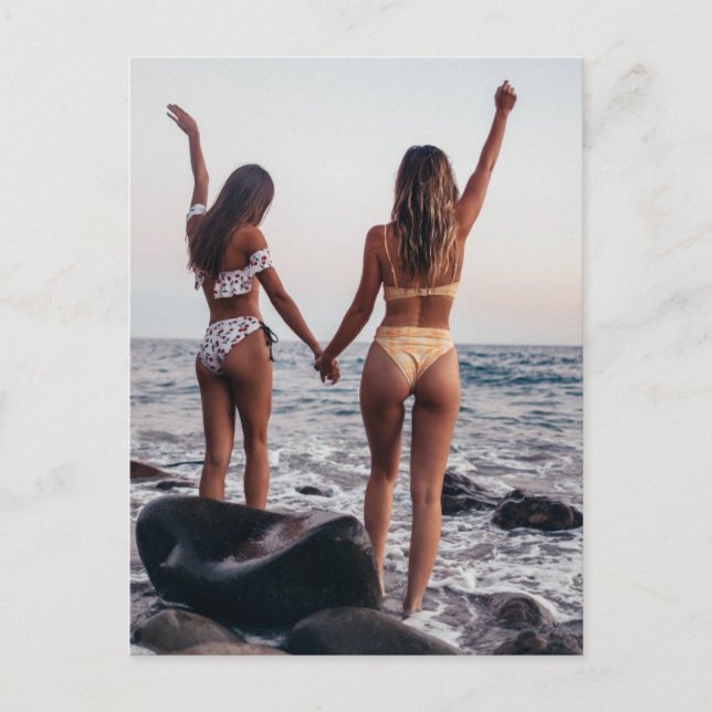 Cartão Postal Foto de namoradas (Frente)